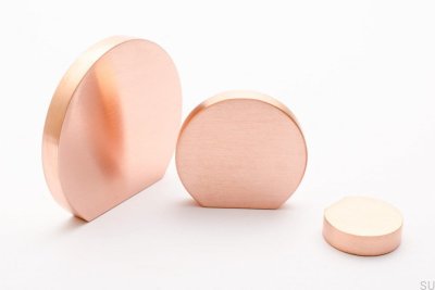 Möbelknopf Globe 35 Kupfer gebürstet unlackiert