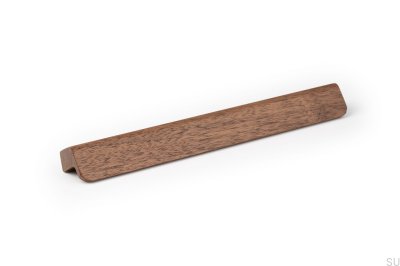 Länglicher Möbelgriff Flapp 160 Holz Nussbaum
