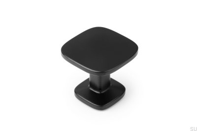 Möbelknopf Quart Big Metal Schwarz Matt