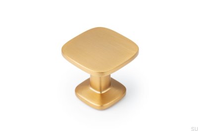 Quart Big Gold Möbelknopf, gebürstetes Cava