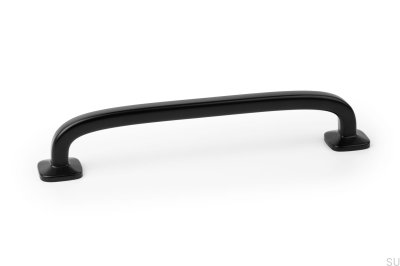 Länglicher Möbelgriff Quart Big 160 Metall Schwarz Matt