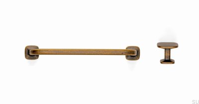 Länglicher Möbelgriff Quart Big 160 Rustic Gold