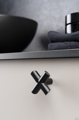 Möbelknopf Equis Metall Schwarz Matt