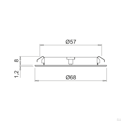 LED-Strahler Atom 3000K 24V/3W Weiß