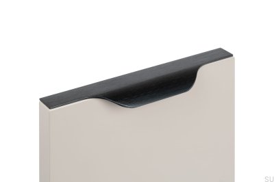 Möbelgriff Vector edge 0434 147 Aluminium schwarz gebürstet