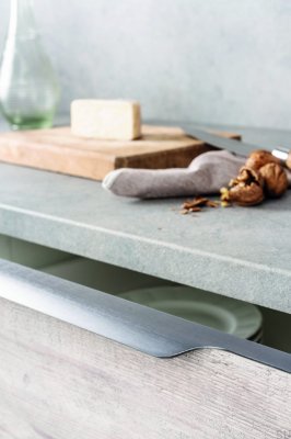 Möbelgriff Vector edge 0434 347 Aluminium Grau gebürstet