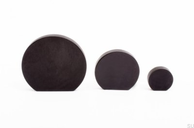 Globe 50 Möbelknopf Aluminium schwarz