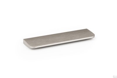 Peak 64 Aluminium, gebürstetes Silber, länglicher Möbelgriff