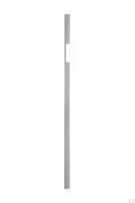 Länglicher Möbelgriff Peak 1120 Aluminium Silber gebürstet (asymmetrisch)