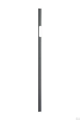 Länglicher Möbelgriff Peak 1120 Aluminium Metallic Grey (asymmetrisch)