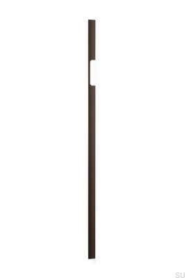 Länglicher Möbelgriff Peak 1120 Aluminium Metallic Braun