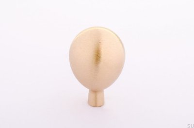 Möbelknopf Drop 20 Messing gebürstet unlackiert