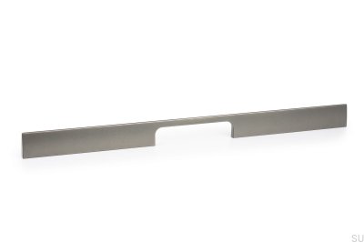 Peak 448 Alu Metallic Grey länglicher Möbelgriff