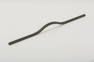 Brave 320 Aluminium Metallic Grey länglicher Möbelgriff