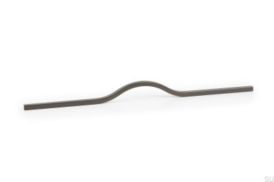 Länglicher Möbelgriff Brave 480 Aluminium Metallic Grey