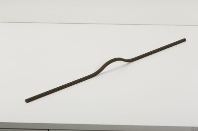 Länglicher Möbelgriff Brave 480 Aluminium Metallic Braun