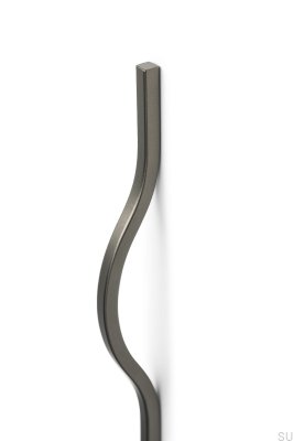 Länglicher Möbelgriff Brave 992 Aluminium Metallic Grau (asymmetrisch)