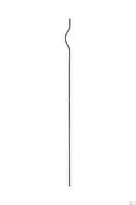 Möbelgriff lang Brave 992 Aluminium Metallic Braun (asymmetrisch)