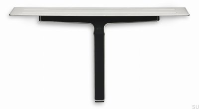Badezimmerregal mit Wischer für Glas- und Duschkabinen 7010 Brushed Steel
