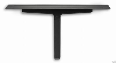 Badezimmerregal mit Wischer für Glas- und Duschkabinen 7014 Schwarze PVD-Beschichtung