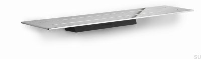 Einfaches Badezimmerregal 7021 Handpolierter Stahl