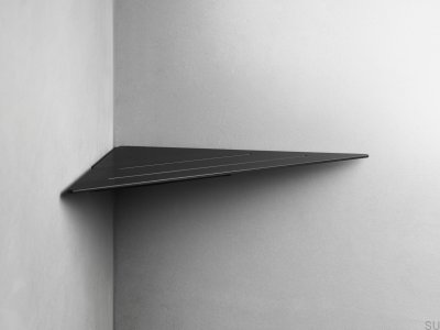 Eckregal für Badezimmer 7214 Schwarze PVD-Beschichtung