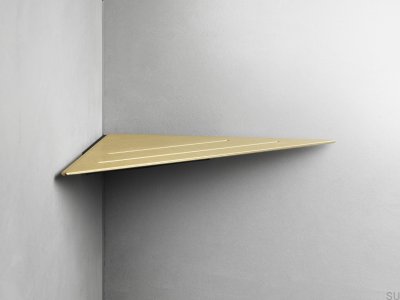 Eckregal für Badezimmer 7212 Gold PVD-Beschichtung