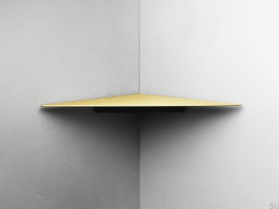 Eckregal für Badezimmer 7212 Gold PVD-Beschichtung