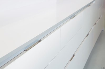 Versenkter Möbelgriff Hide 200 Chrome Silver