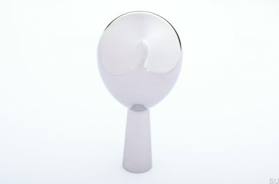 Drop 56 Wandhalter aus poliertem Silberstahl
