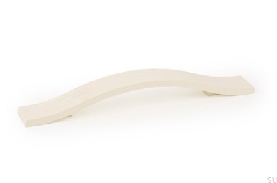 Länglicher Möbelgriff Calin 160 Wooden White Brushed