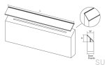 03803000L02--Uchwyt-meblowy-krawędziowy-Steep-3000-Aluminiowy-Anodyzowany-Polerowany-Viefe-Skandynawskie-Uchwyty-rysunek-techniczny