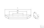 0340600W18--Uchwyt-meblowy-podłużny-Barcco-480-Drewniany-Jesion-Viefe-Skandynawskie-Uchwyty-rysunek-techniczny
