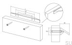 0322600L24--Uchwyt-meblowy-podłużny-Cutt-320-480-Aluminiowy-Srebrny-Szczotkowany-Viefe-Skandynawskie-Uchwyty-rysunek-techniczny