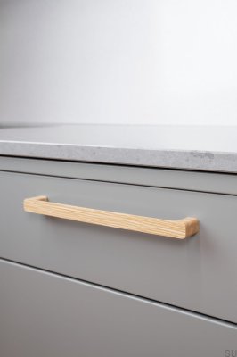 Länglicher Möbelgriff Sans 224 Wooden Oak