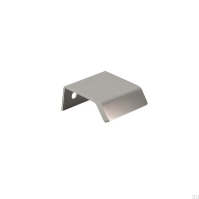 Side 40 Aluminium Silber Möbelgriff mit gebürsteter Kante