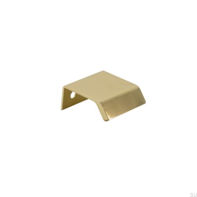 Side 40 Aluminium Gold Möbelgriff mit gebürsteter Kante