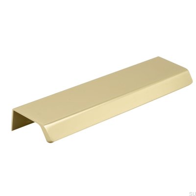 Side 160 Aluminium Gold Möbelgriff mit gebürsteter Kante