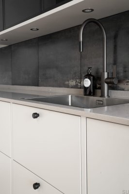 Möbelknopf Esther Stahl Schwarz Matt