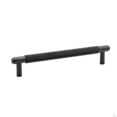 Möbelgriff lang Riff 160 Aluminium Schwarz Matt