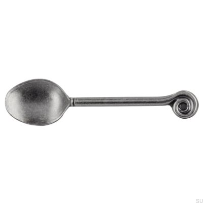 Länglicher Möbelgriff 1052 64 Löffel Antiksilber