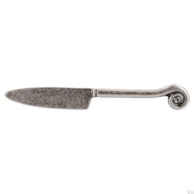 Verlängerter Möbelgriff 1053 96 Messer Antiksilber
