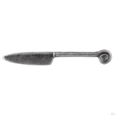 Verlängerter Möbelgriff 1053 64 Messer Antiksilber