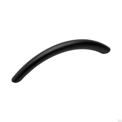 Länglicher Möbelgriff 7860 96 Schwarzes Metall
