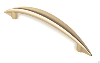 Länglicher Möbelgriff 809 96 Poliertes Gold