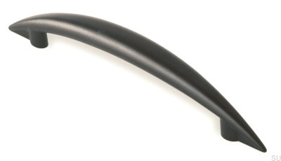 Länglicher Möbelgriff 809 96 Metall Schwarz Matt