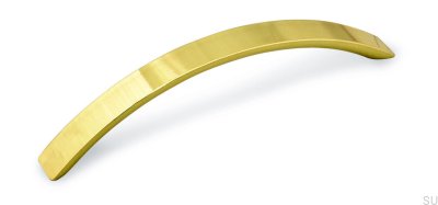 Länglicher Möbelgriff 1029 128 Gold poliert