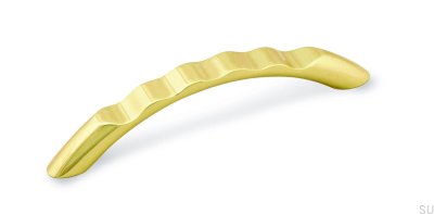 Länglicher Möbelgriff 1246 96 Gold poliert