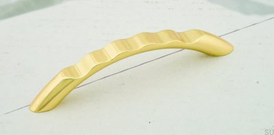 Länglicher Möbelgriff 1246 96 Gold poliert