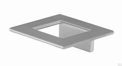 Quadratischer Möbelgriff 2057 Silber Matt